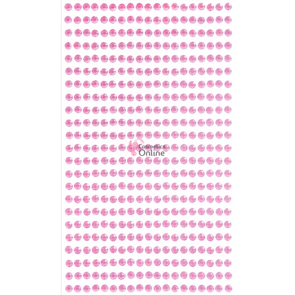 Strasuri din acril pentru make-up, par sau corp cu adeziv SGS015CC Pink de 4mm 870 buc